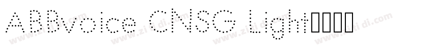 ABBvoice CNSG Light字体转换